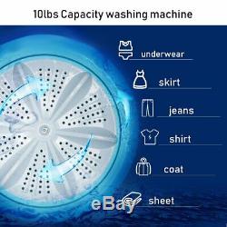 10 lbs Full automatic Washing Machine Washer Spinner Germicidal Blue Pink Yellow