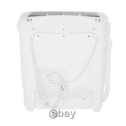 11lb Automatic Washing Machine Compact Twin Tub Laundry Washer Spin Dryer Timer