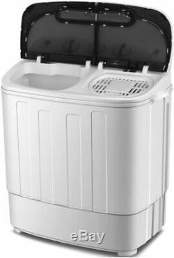 13 lbs Portable Compact Twin Tub Washing Machine Wash Spin Cycle Drain NEW