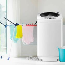 2 IN 1 Free-Standing Compact Automatic Washing Machine Spin & Dry 3 water level