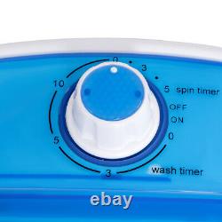 2-in-1 Mini Washing Machine Portable Laundry Washer Spin Dryer Home Dorm Flat