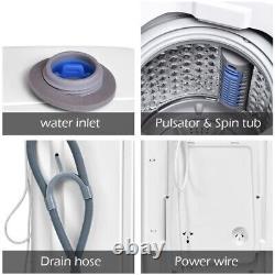 2-in-1 Portable Compact Full-Automatic Washing Machine Wash/Spin Capacity 3.5kg
