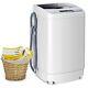 2 In 1 Portable Compact Full-automatic Washing Machine Washer/spinner 4.5kg Load