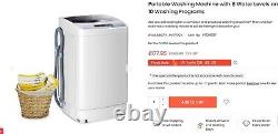 2 in 1 Portable Compact Full-Automatic Washing Machine Washer/Spinner 4.5kg Load