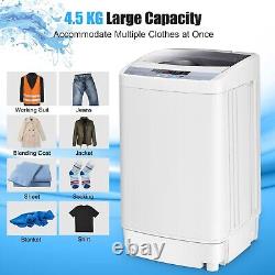 2 in 1 Portable Compact Full-Automatic Washing Machine Washer/Spinner 4.5kg Load