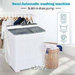 2-in-1 Portable Washing Machine Compact Mini Laundry Clothes Washer Dryer Combo