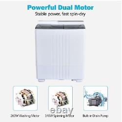 2-in-1 Portable Washing Machine Compact Mini Laundry Clothes Washer Dryer Combo