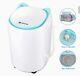 2-in-1 Portable Washing Machine Washer And Spin Dryer For Camping Dorm Cleaner