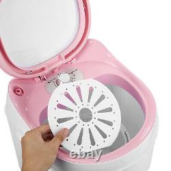 3kg Pink Portable Washing Machine Compact Mini Laundry Washer Baby Lingerie Dorm