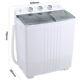 4.5/6kg Compact Washing Machine Mini Twin Tub Laundry Caravan Washer Spin Dryer
