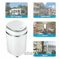 4.6kg White Portable Washing Machine Compact Laundry Washer Spin Dryer