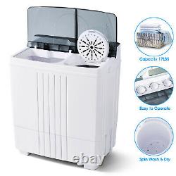 6.0kg Portable Washing Machine Compact Mini Twin Tub Laundry Washer Spin Dryer