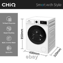 7kg Slim-Depth Washing Machine, 1200rpm, White, A Energy, 15 Programs