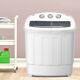 8.4kg Mini Compact Washing Machine Twin Tub Laundr Washer With Spin-dryer White