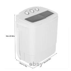 8.5kg Portable Washing Machine Compact Twin Tub Laundry Washer Spin Dryer Home