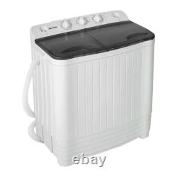 8.5kg Twin Tub Portable Washing Machine Compact Mini Laundry Washer Spin Dryer
