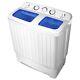 8 Kg Twin Tub Washing Machine With Time Control Drain Hose Motorhome Suitable