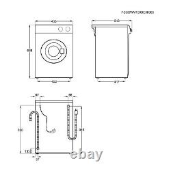 AEG 3kg 1300rpm Compact Washing Machine White LC53502