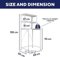 AVENSIS Washelf Over Washing Machine Shelf, Strong Rack for Dryer Washer Storage