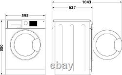 Antistain 10Kg 1400Rpm Washing Machine Black NSWM1046BSUK