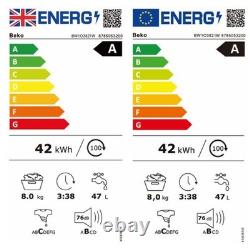 Beko ProSmart Inverter 8kg 1200rpm Washing Machine White BW1O3821W