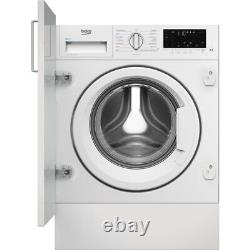 Beko WTIK74122 Integrated Washing Machine White 7kg 1400 Spin Smart