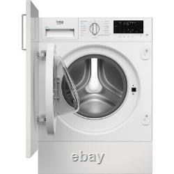 Beko WTIK74122 Integrated Washing Machine White 7kg 1400 Spin Smart