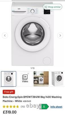 Beko Washing Machine BM3WT3841W