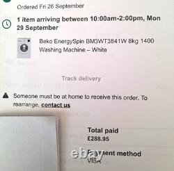 Beko Washing Machine BM3WT3841W