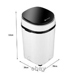 Black 4.6kg Mini Portable Washing Machine Compact Laundry Washer Spin Dryer Baby
