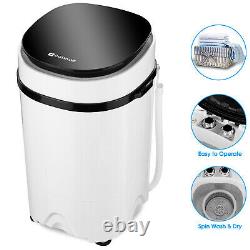 Black 4.6kg Mini Portable Washing Machine Compact Laundry Washer Spin Dryer Baby