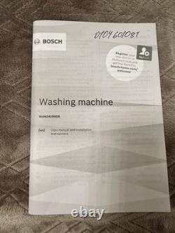 Bosch Series 4 WAN24109GB 8kg 1400rpm Front-Loading Freestanding White VGC