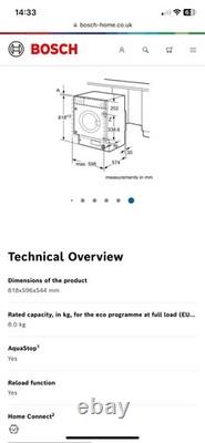 Bosch W1W28301GB washing machine