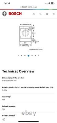 Bosch W1W28301GB washing machine