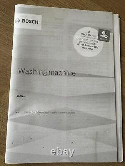 Bosch Washing Machine WAN28001GB Series 4 spin speed 1400 rpm