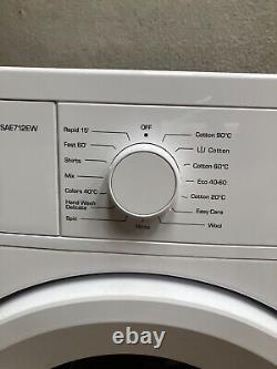 Bush WMSAE712EW Free Standing Washing Machine 7Kg White