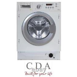 CDA CI381 White 8kg Fully Integrated 1400rpm 16 Program Washing Machine A+++