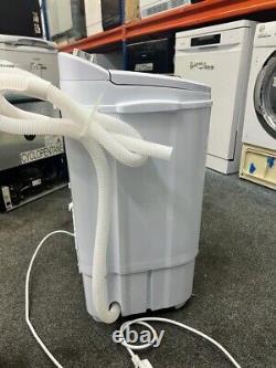 COSTWAY Semi-Automatic Twin Tub Washing Machine with Built-In Drain Pump