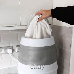 Collapsible Washing Machine 15L Portable Travel Folding Clothes Towel Washer