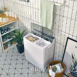 Compact Laundry Washer Portable Twin Tub Washing Machine & Dryer