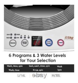 Costway EP24460GB 3.5kg Portable Washing Machine White