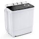 Costway Portable Mini Washing Machine 4.5 Kg Compact Twin Tub Laundry Washer