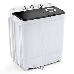 Costway Portable Mini Washing Machine 4.5 kg Compact Twin Tub Laundry Washer