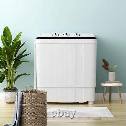 Costway Portable Mini Washing Machine 4.5 kg Compact Twin Tub Laundry Washer