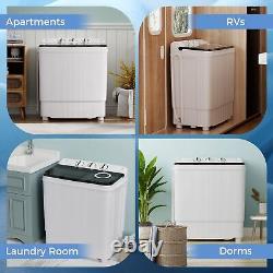 Costway Portable Mini Washing Machine 4.5 kg Compact Twin Tub Laundry Washer