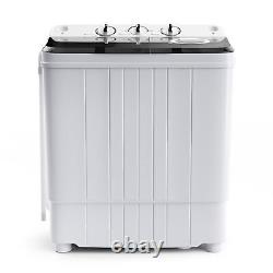 Costway Portable Mini Washing Machine 4.5 kg Compact Twin Tub Laundry Washer