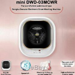 Daewoo DWD-03MCWR Wall-Mountable Mini Washing Machine 220V 60hz only