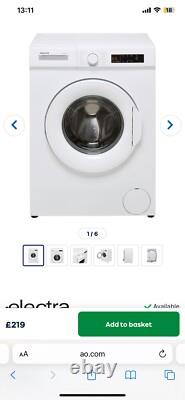 Electra W1245CT0W WH Washing Machine in White