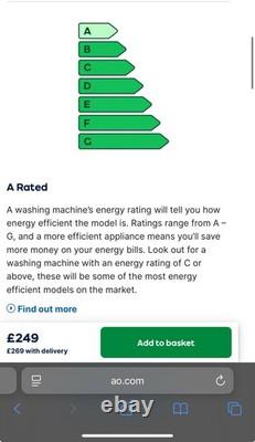 Electra WA1451CT1W 8kg Washing Machine with 1400 rpm