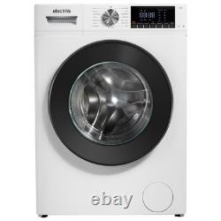 ElectriQ 10kg Washing Machine 1400rpm Steam Quick Wash Inverter Motor A-Rated